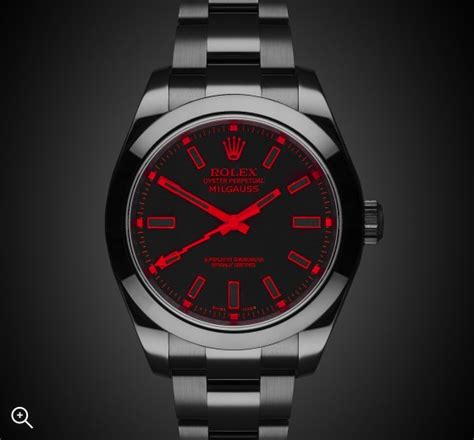 rolex milgauss red knight.